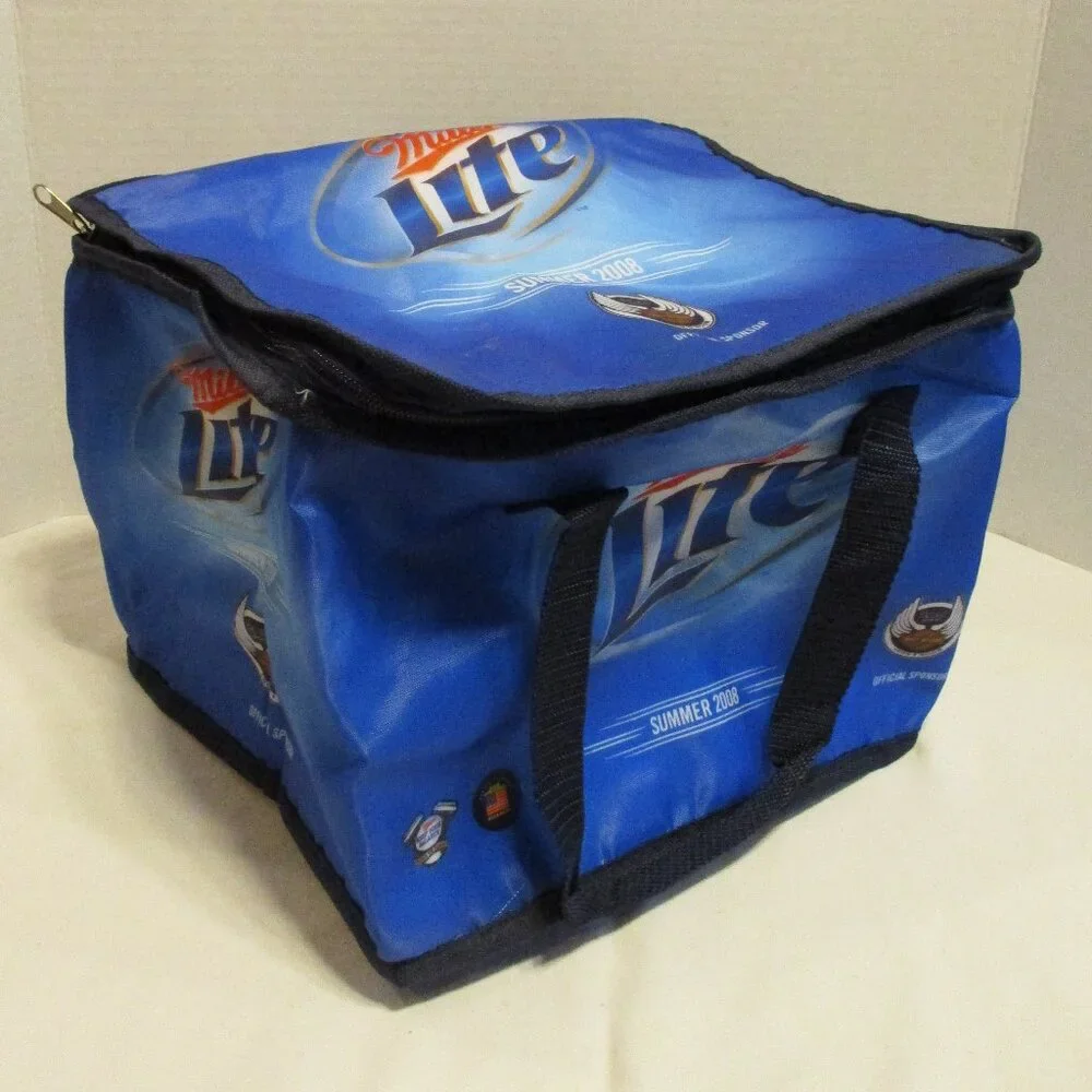 Harley Davidson Bag Miller Lite Medium Outdoor BBQ Travel Vacation Cooler Bag